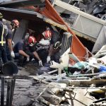 Két munkás a romok alatt rekedt egy madridi házomlást követően