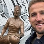 Végre leleplezték Harry Kane szobrát